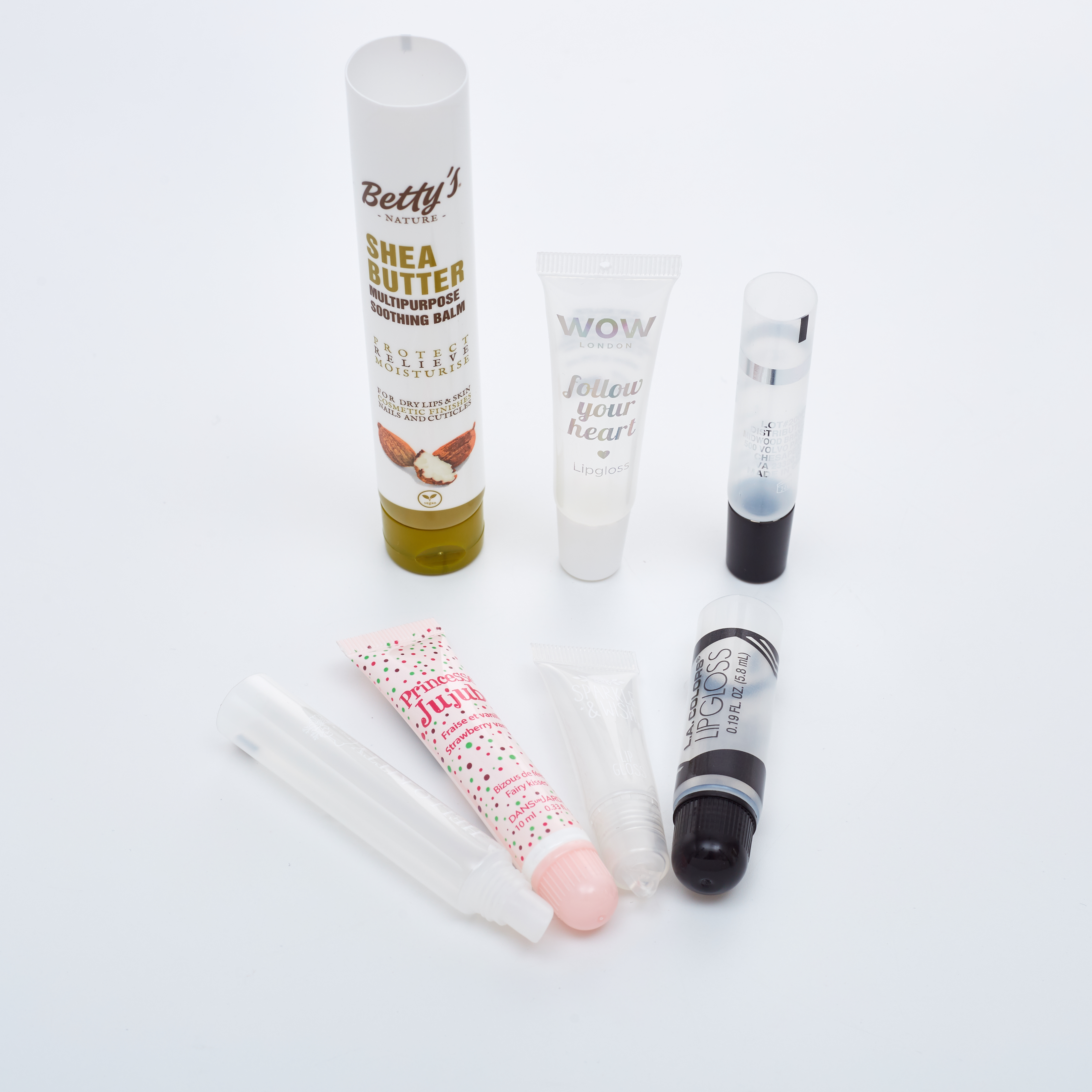 Custom Lip Oil Collapsable PE Lip Gloss Soft Tube Dầu môi tùy chỉnh có thể thu gọn PE Lip Gloss Soft Tube