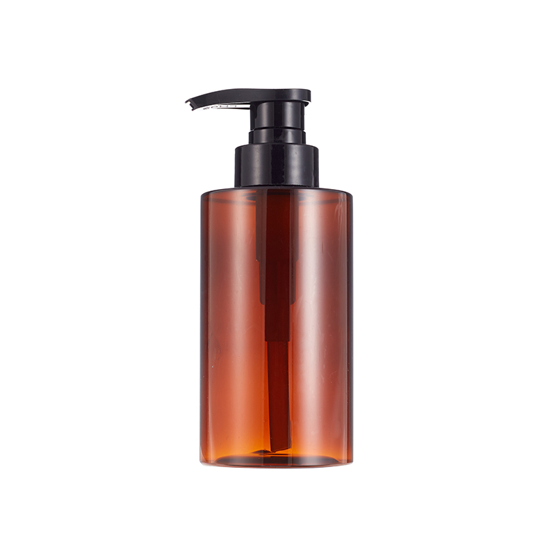 Chai tr&ograve;n mỹ phẩm PET c&oacute; bơm kem dưỡng da (2)